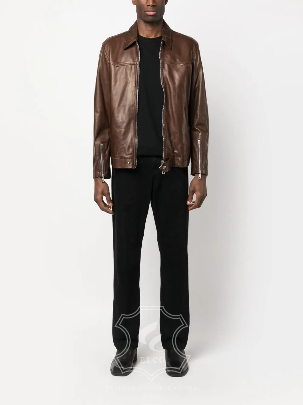 Jaket Kulit Pria Desain Formal - PF 420 - Gambar 2