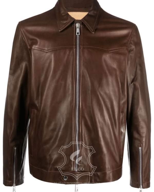 Jaket Kulit Pria Desain Formal - PF 420