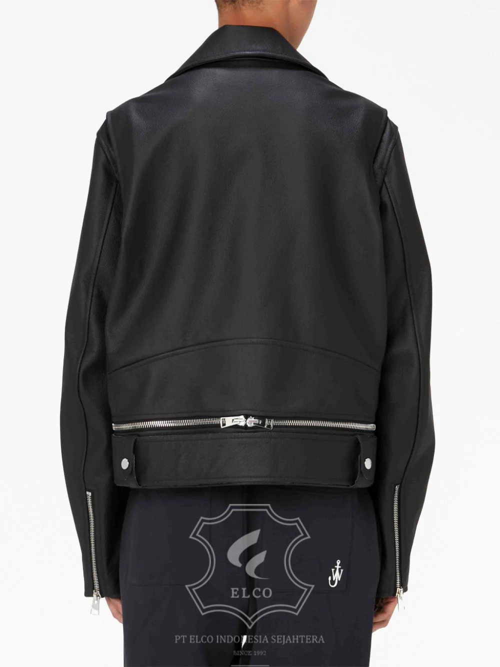 Jaket Kulit Pria Desain Serong - PS 421 - Gambar 4