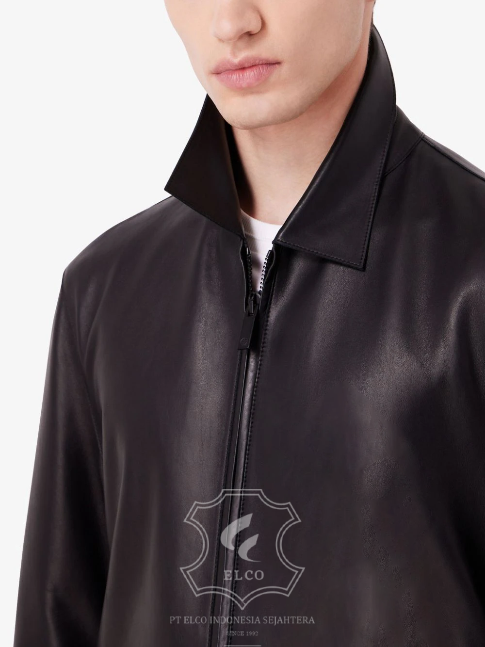 Jaket Kulit Pria Desain Bomber - PCB 437 - Gambar 5