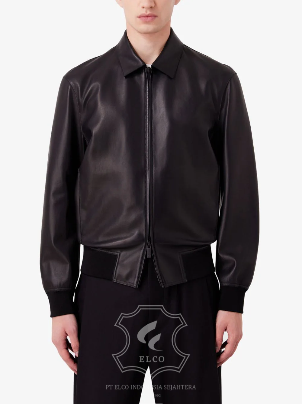 Jaket Kulit Pria Desain Bomber - PCB 437 - Gambar 2