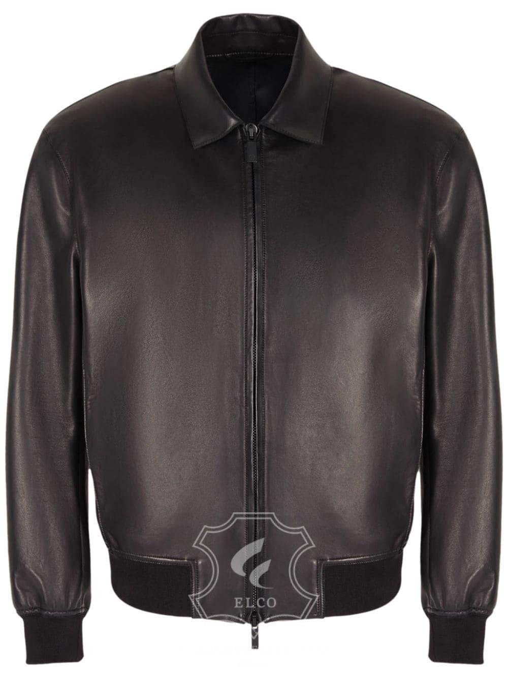 Jaket Kulit Pria Desain Bomber - PCB 437