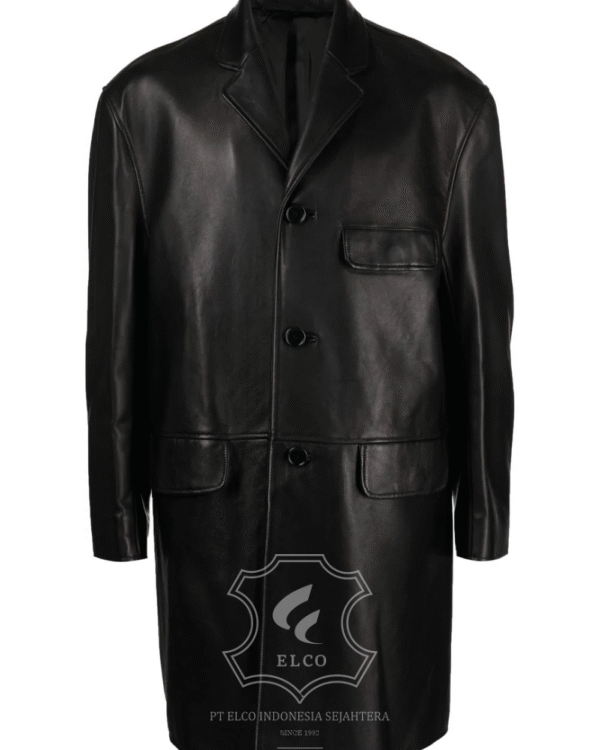 Jaket Kulit Pria Desain Jas - PJ 429