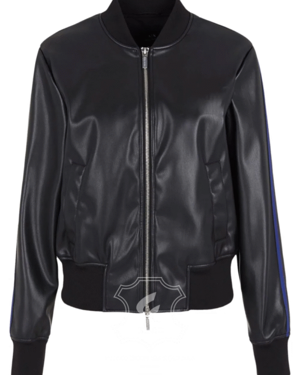 Jaket Kulit Wanita Desain Bomber - WCB 435