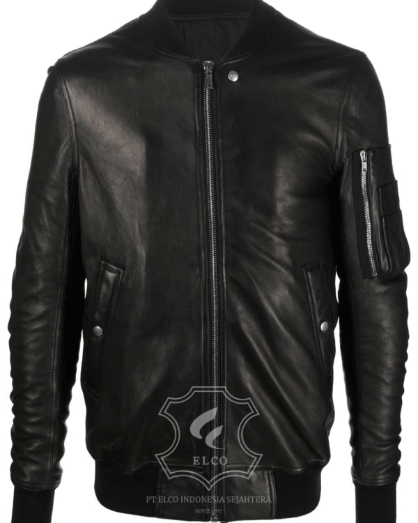 Jaket Kulit Pria Desain Bomber - PCB 418