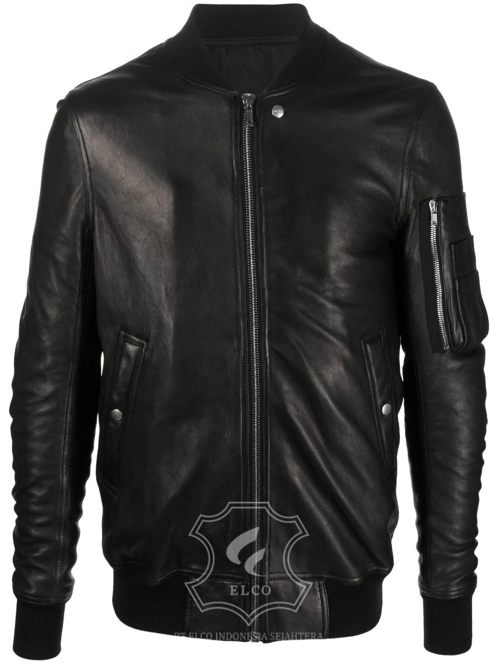 Jaket Kulit Pria Desain Bomber - PCB 418