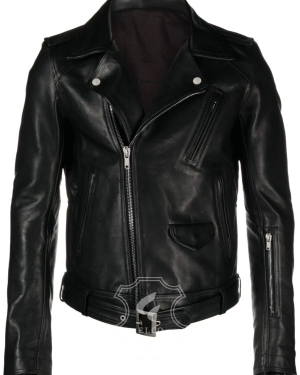 Jaket Kulit Pria Desain Serong - PS 410