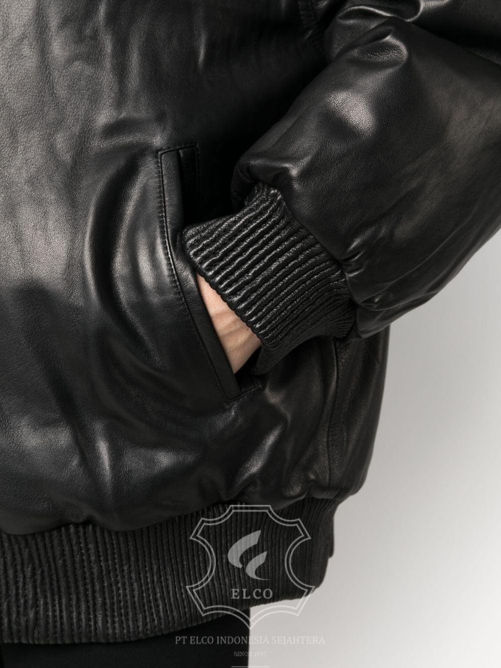 Jaket Kulit Wanita Desain Bomber - WCB 430 - Gambar 5