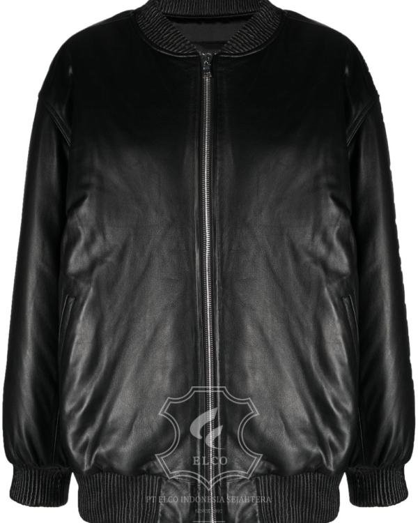 Jaket Kulit Wanita Desain Bomber - WCB 430
