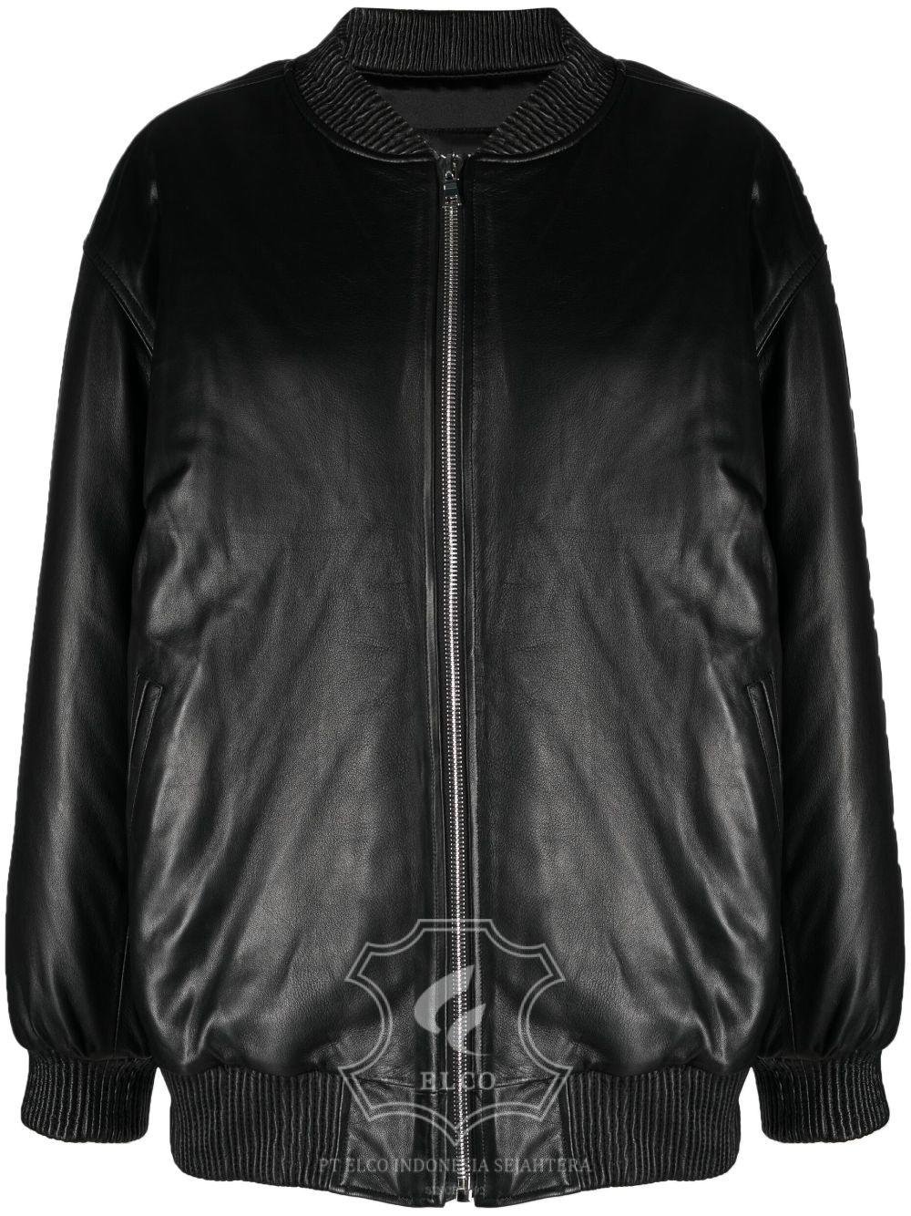Jaket Kulit Wanita Desain Bomber - WCB 430
