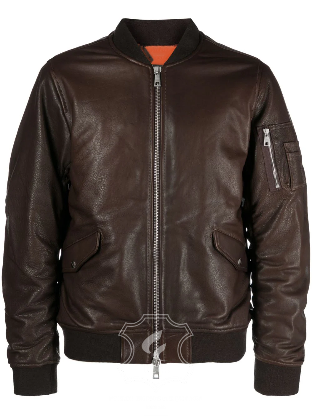 Jaket Kulit Pria Desain Bomber - PCB 449