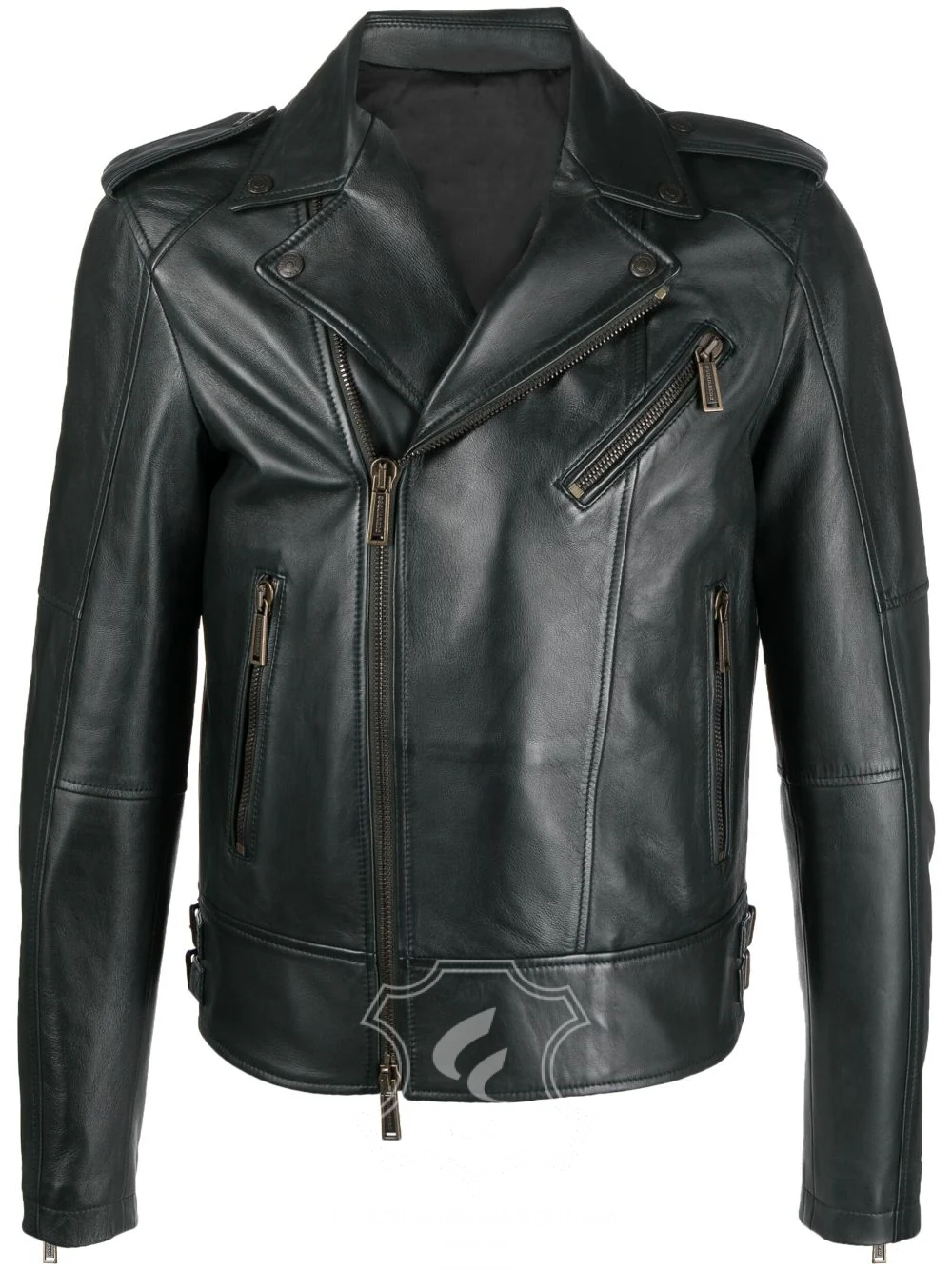 Jaket Kulit Pria Desain Serong - PS 420