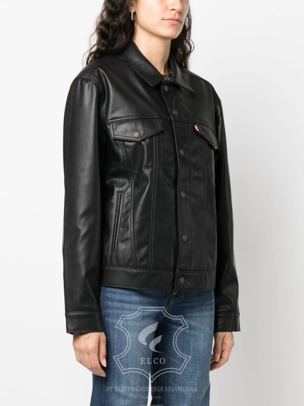 Jaket Kulit Wanita Desain Formal - WF 413 - Gambar 3