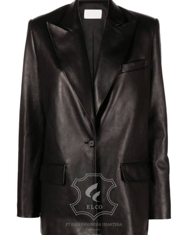 Jaket Kulit Wanita Desain Jas - WJ 420