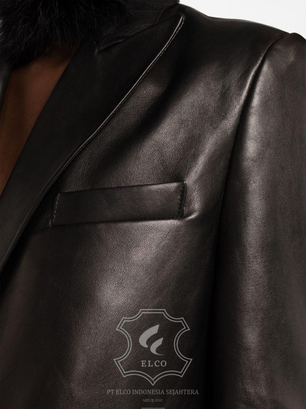 Jaket Kulit Wanita Desain Jas - WJ 420 - Gambar 5