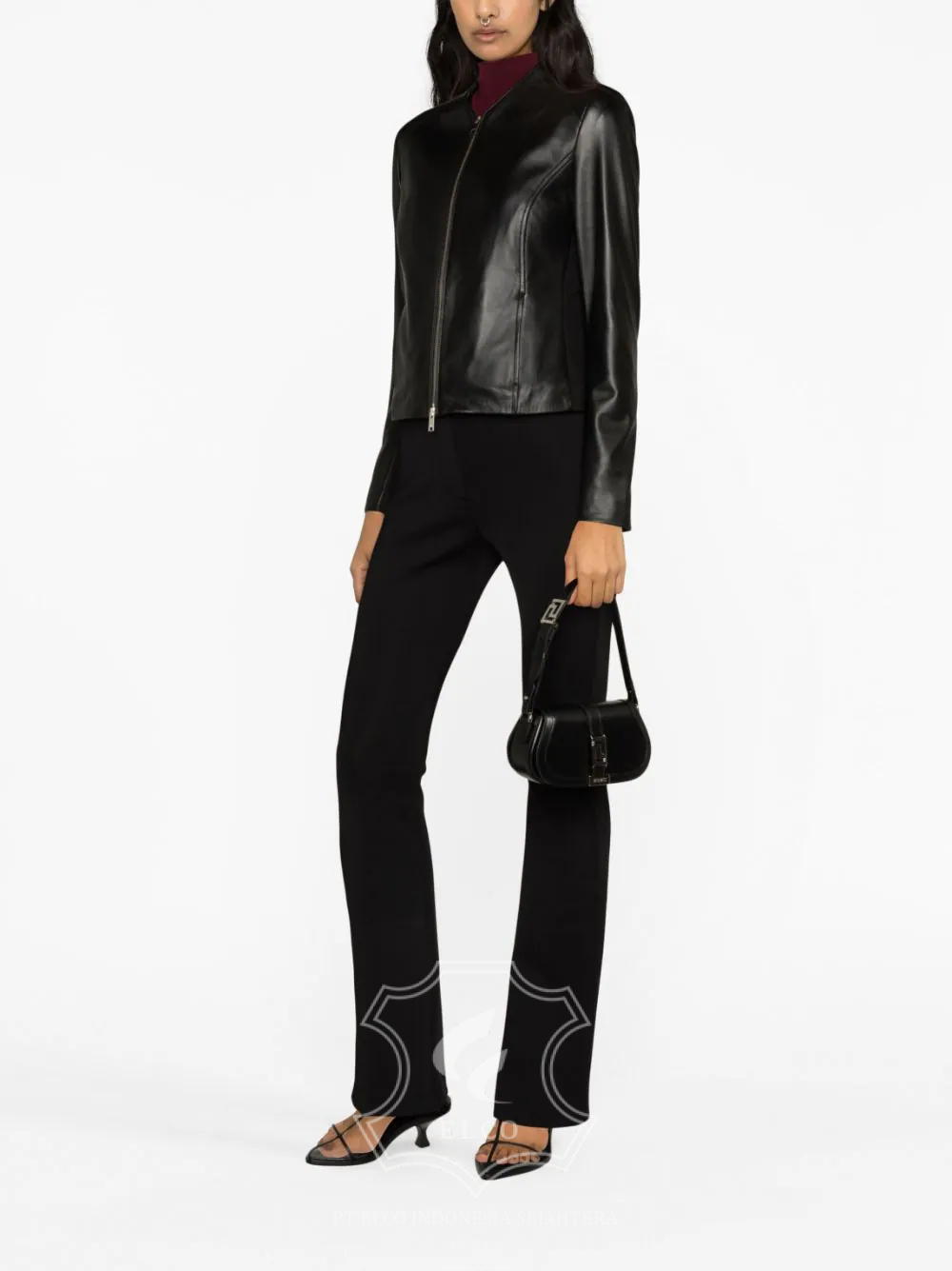 Jaket Kulit Wanita Desain Casual - WC 416 - Gambar 3