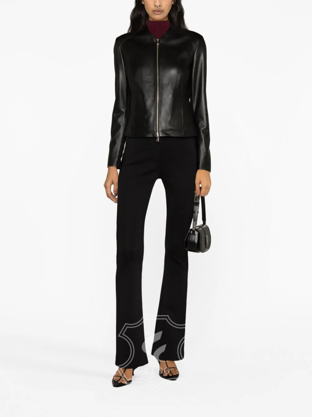 Jaket Kulit Wanita Desain Casual - WC 416 - Gambar 2