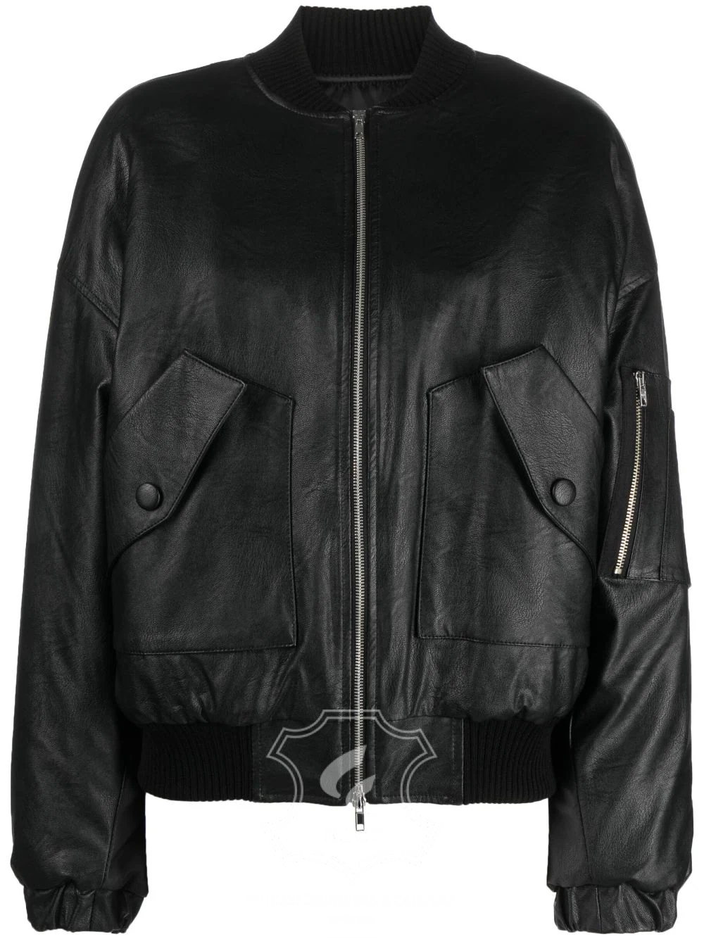 Jaket Kulit Wanita Desain Bomber - WCB 434