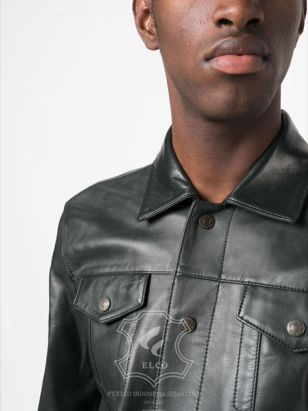 Jaket Kulit Pria Desain Formal - PF 419 - Gambar 3