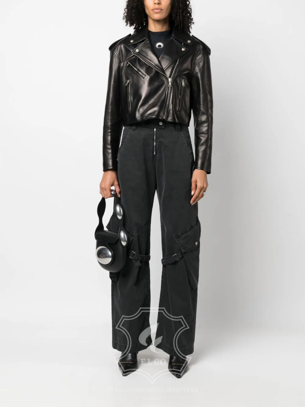 Jaket Kulit Wanita Desain Serong - WS 417 - Gambar 2