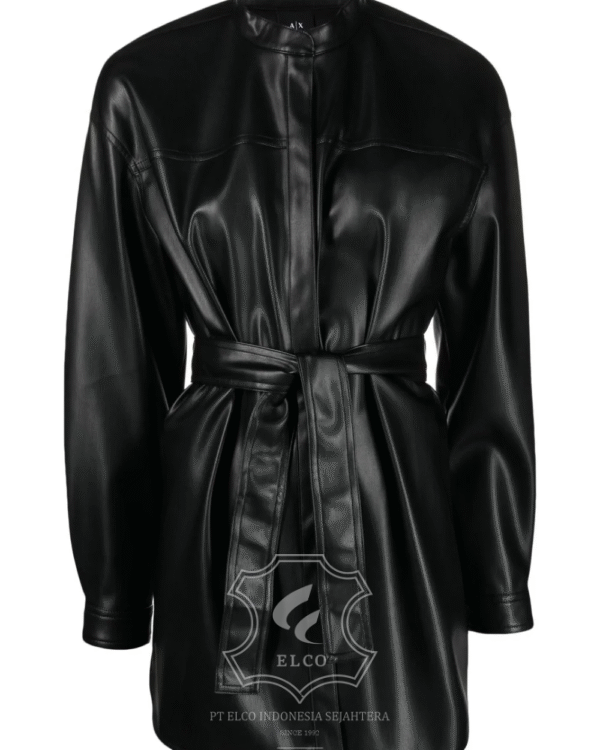 Jaket Kulit Wanita Desain Jas - WJ 429