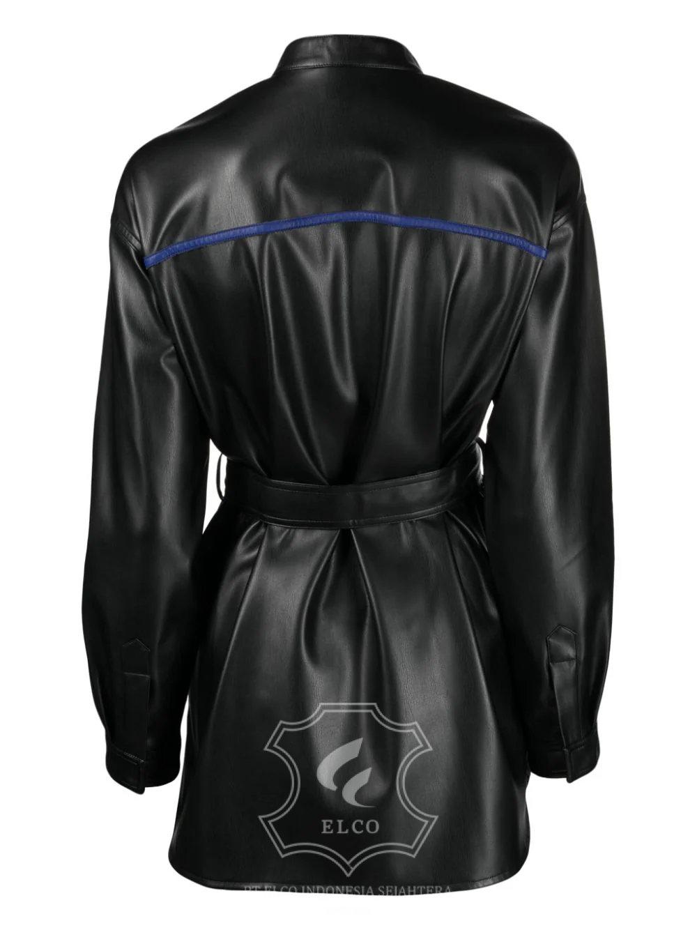 Jaket Kulit Wanita Desain Jas - WJ 429 - Gambar 2