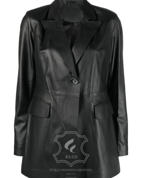 Jaket Kulit Wanita Desain Jas - WJ 433