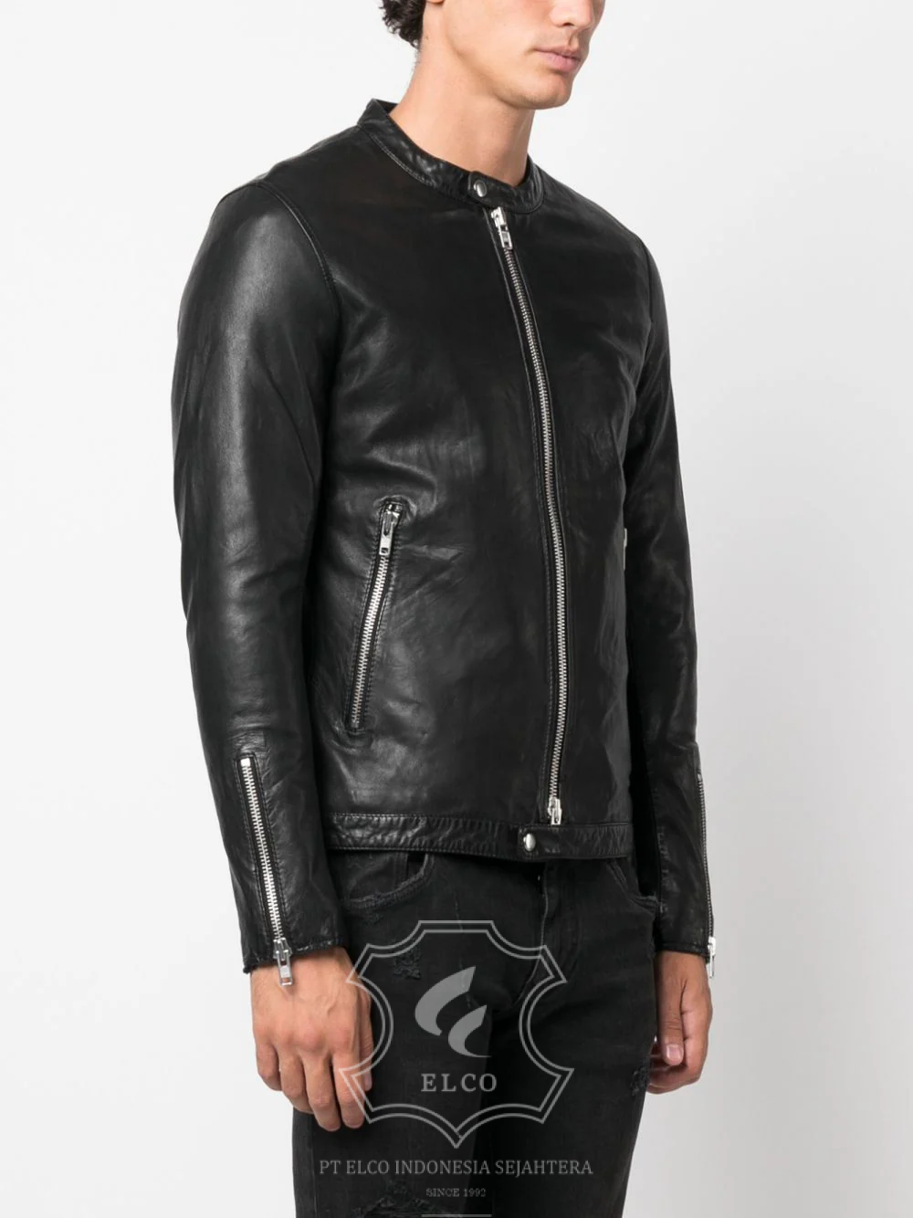 Jaket Kulit Pria Desain Casual - PC 435 - Gambar 2