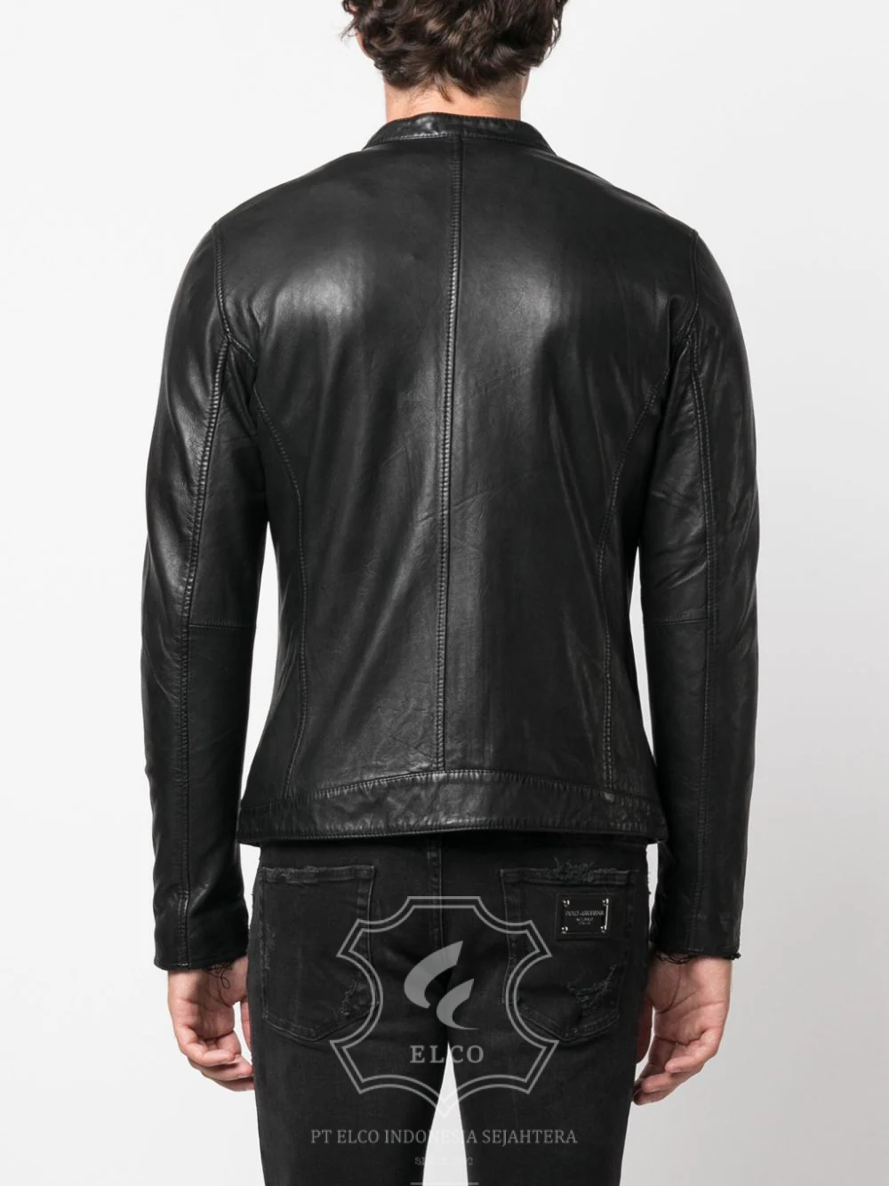 Jaket Kulit Pria Desain Casual - PC 435 - Gambar 4