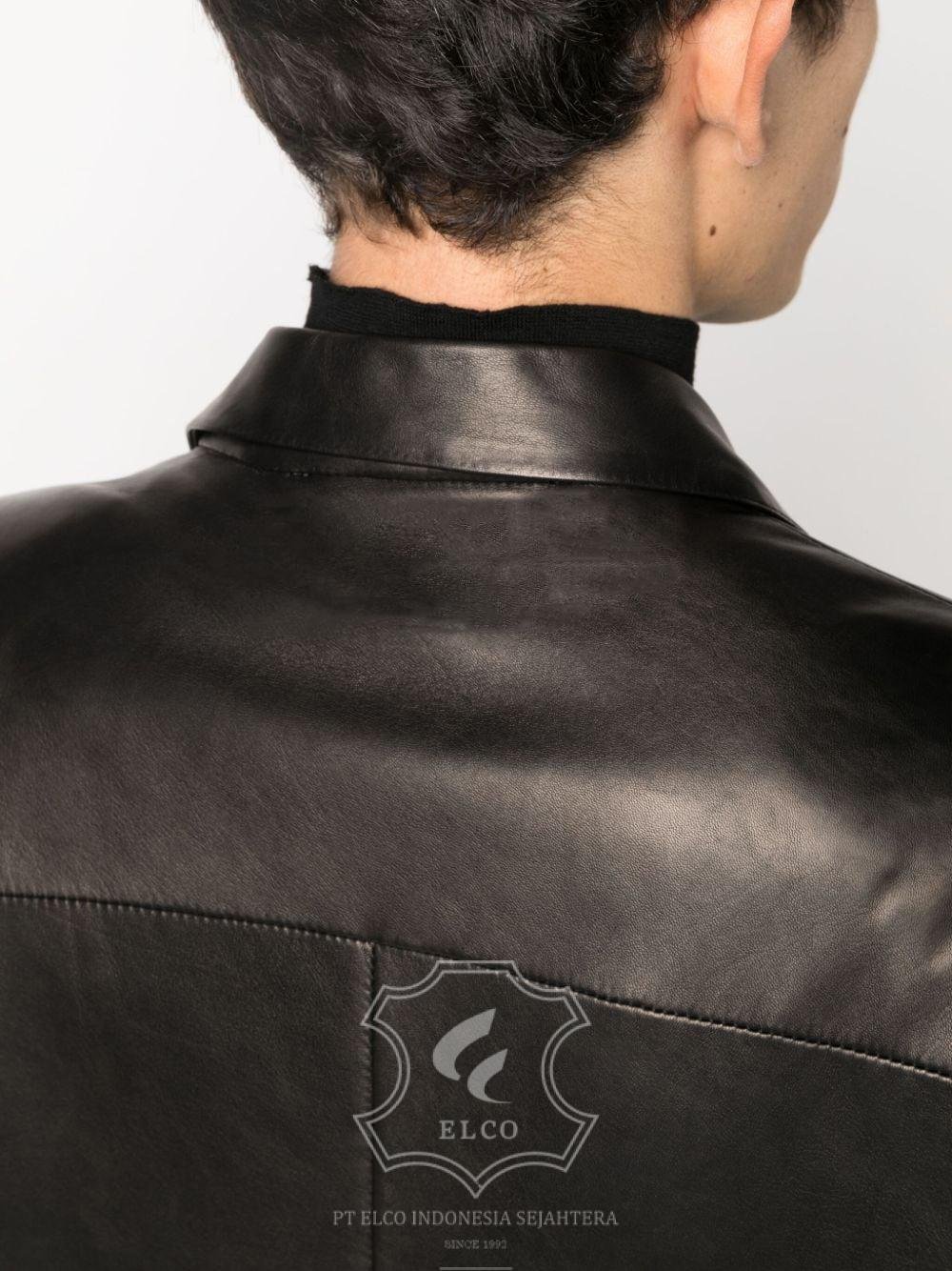 Jaket Kulit Pria Desain Jas - PJ 421 - Gambar 5