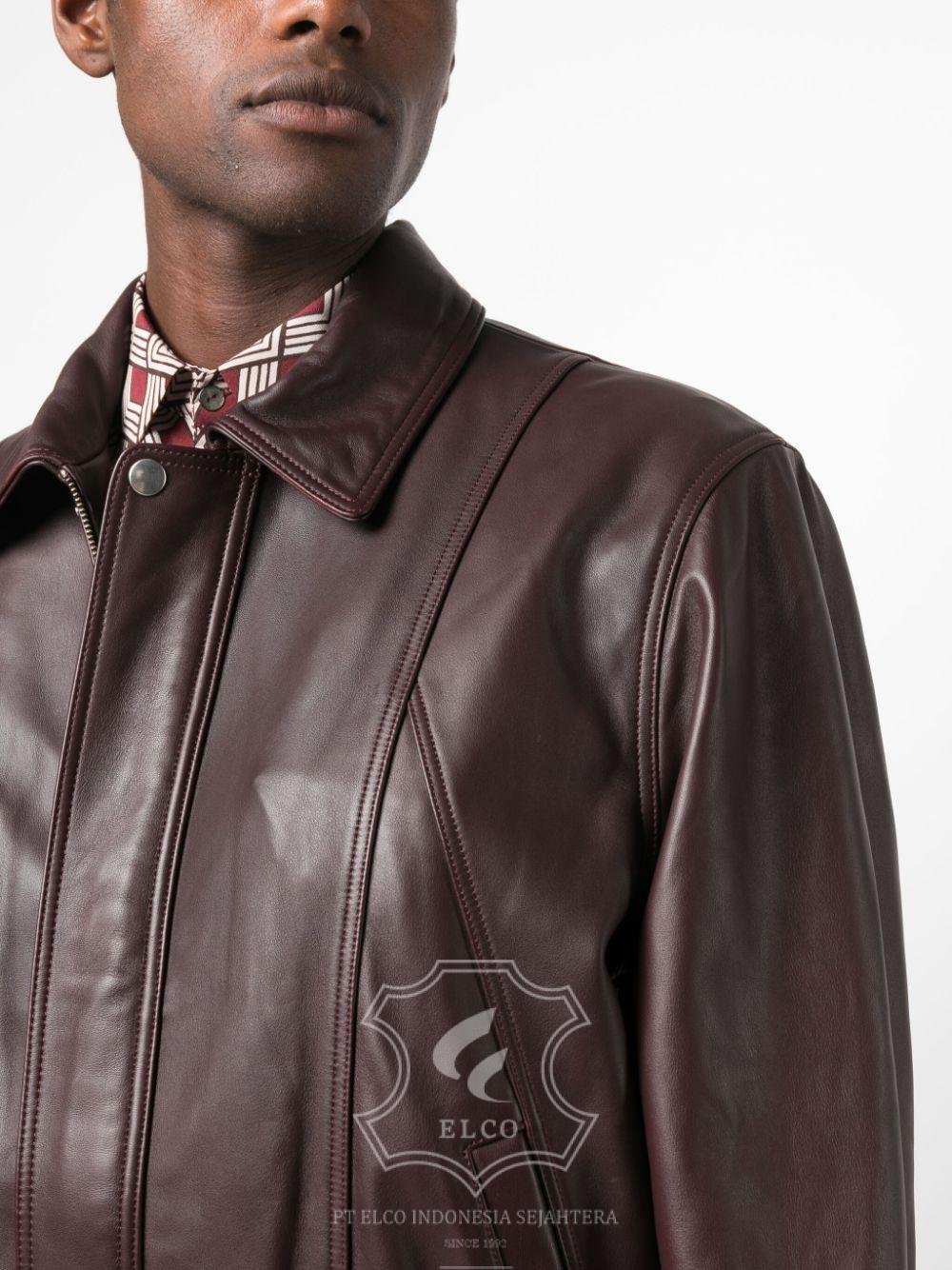 Jaket Kulit Pria Desain Bomber - PCB 426 - Gambar 5