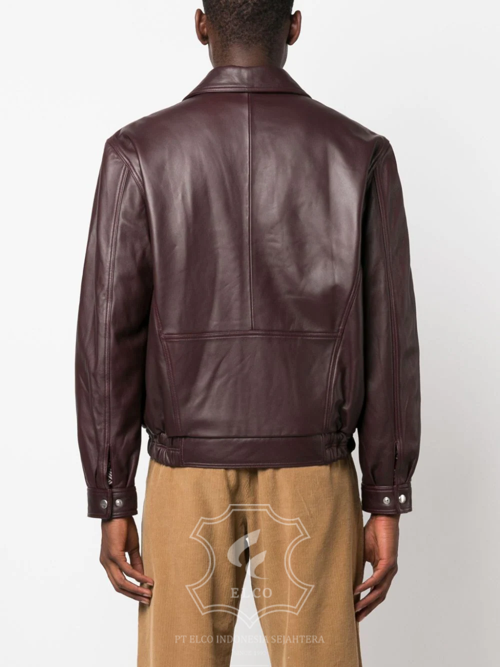 Jaket Kulit Pria Desain Bomber - PCB 426 - Gambar 4