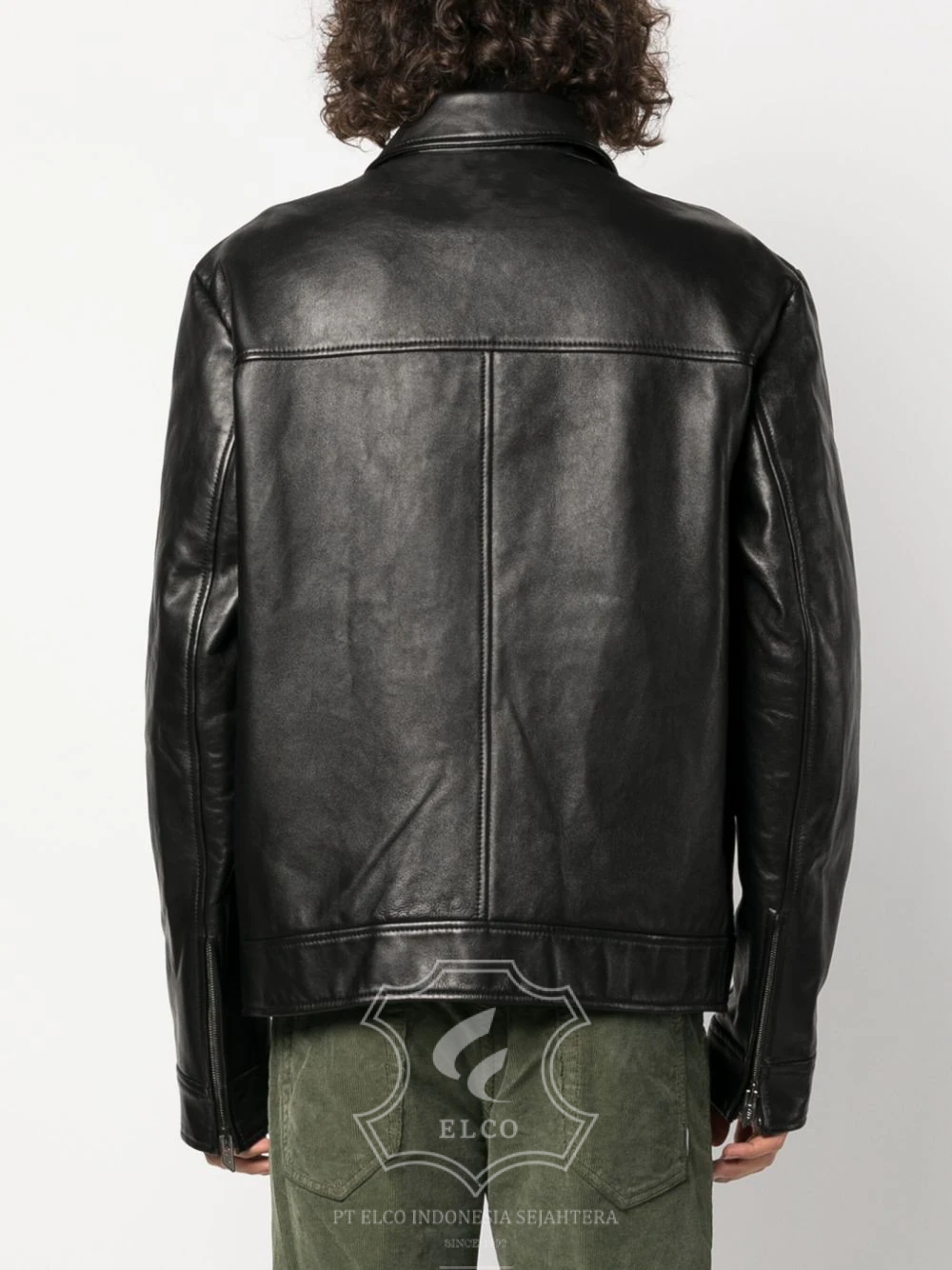 Jaket Kulit Pria Desain Pilot - PP 407 - Gambar 4