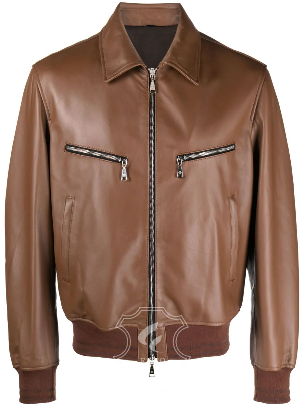 Jaket Kulit Pria Desain Bomber - PCB 441