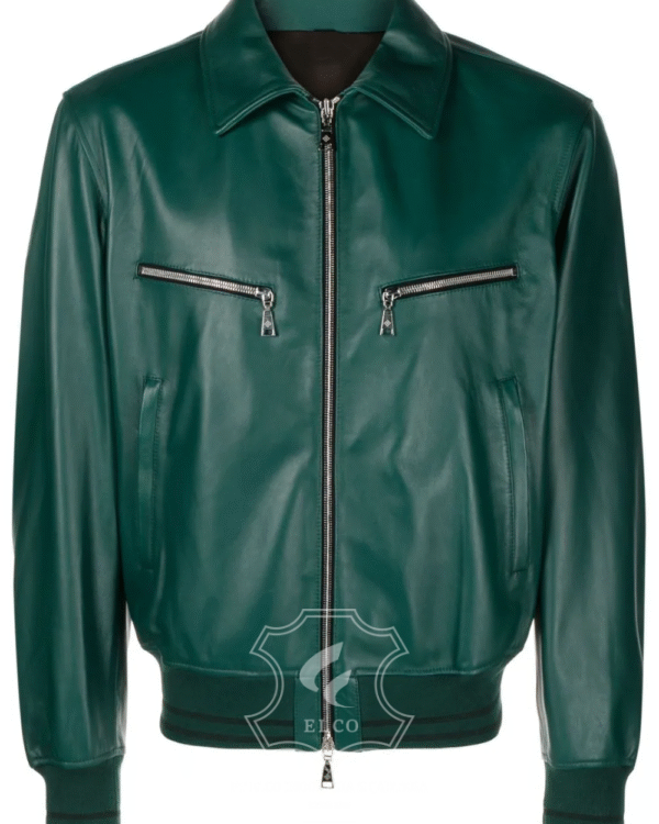 Jaket Kulit Pria Desain Bomber - PCB 440