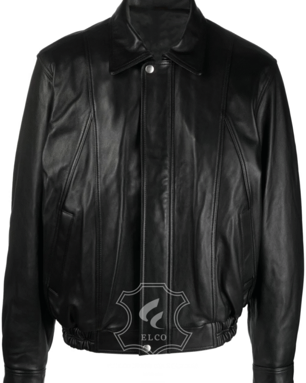 Jaket Kulit Pria Desain Bomber - PCB 438