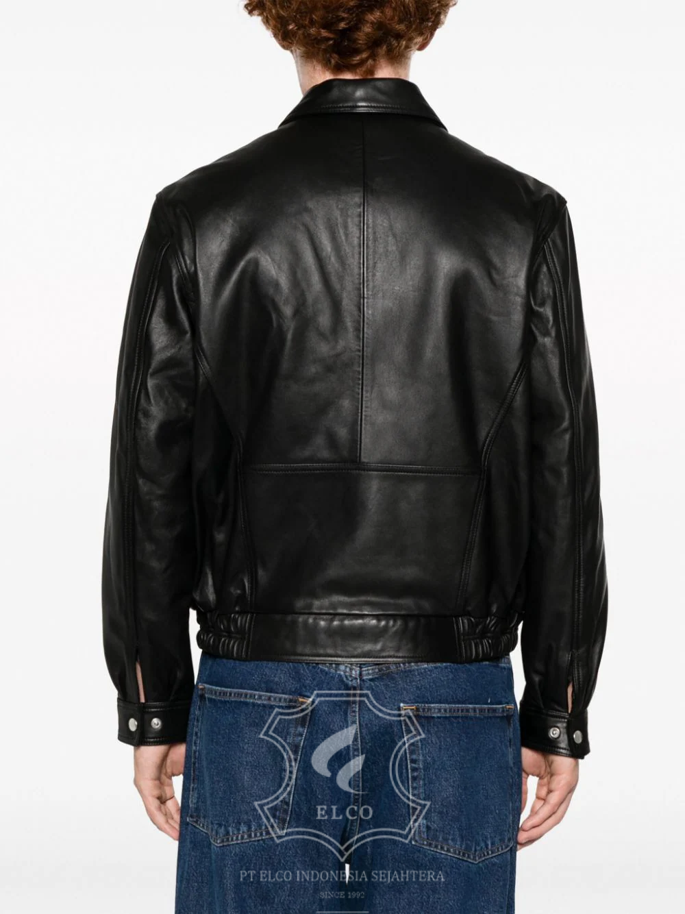 Jaket Kulit Pria Desain Bomber - PCB 438 - Gambar 5