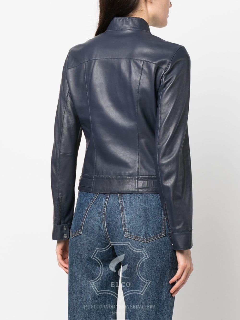 Jaket Kulit Wanita Desain Casual - WC 419 - Gambar 4