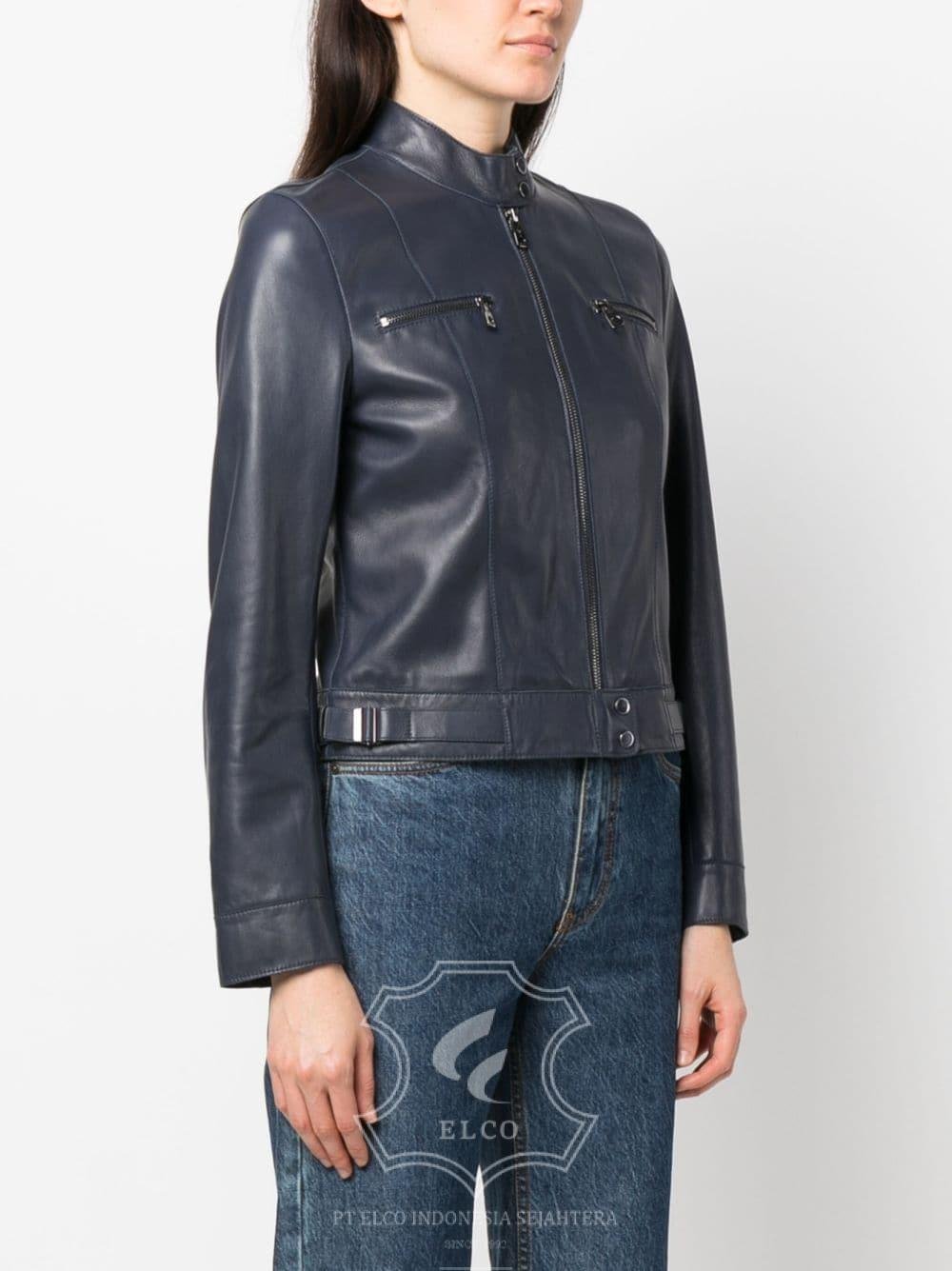 Jaket Kulit Wanita Desain Casual - WC 419 - Gambar 3