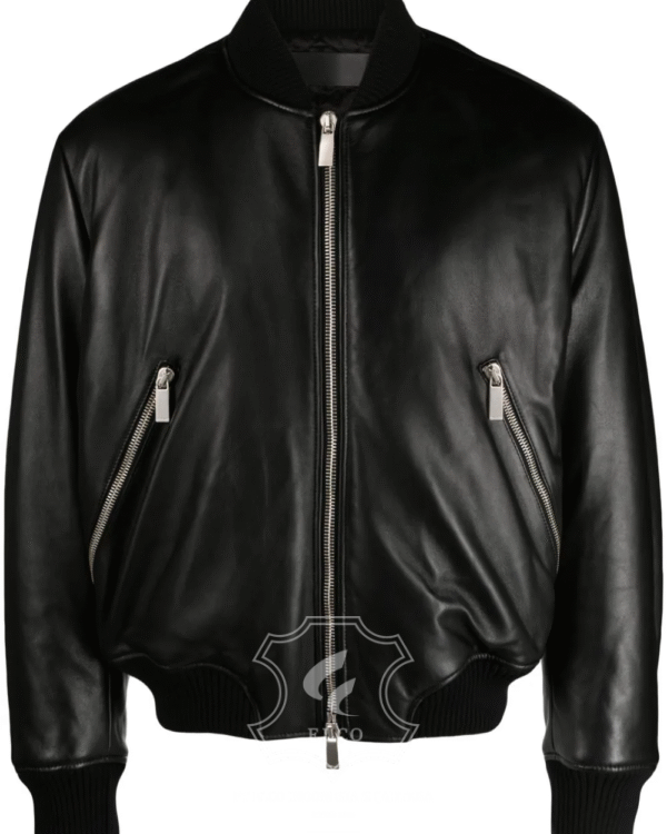 Jaket Kulit Pria Desain Bomber - PCB 424