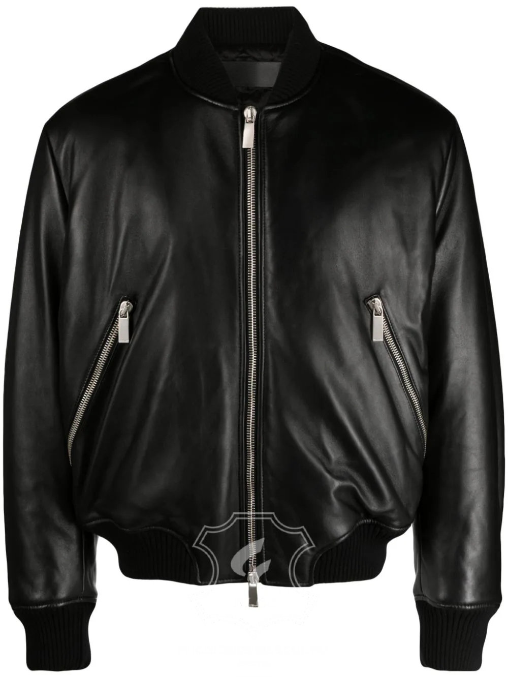 Jaket Kulit Pria Desain Bomber - PCB 424