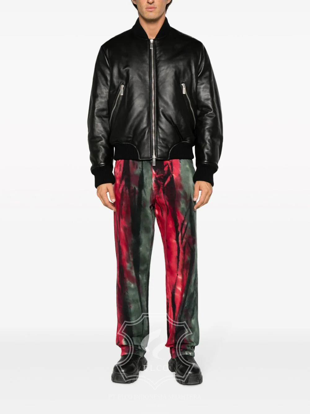 Jaket Kulit Pria Desain Bomber - PCB 424 - Gambar 2