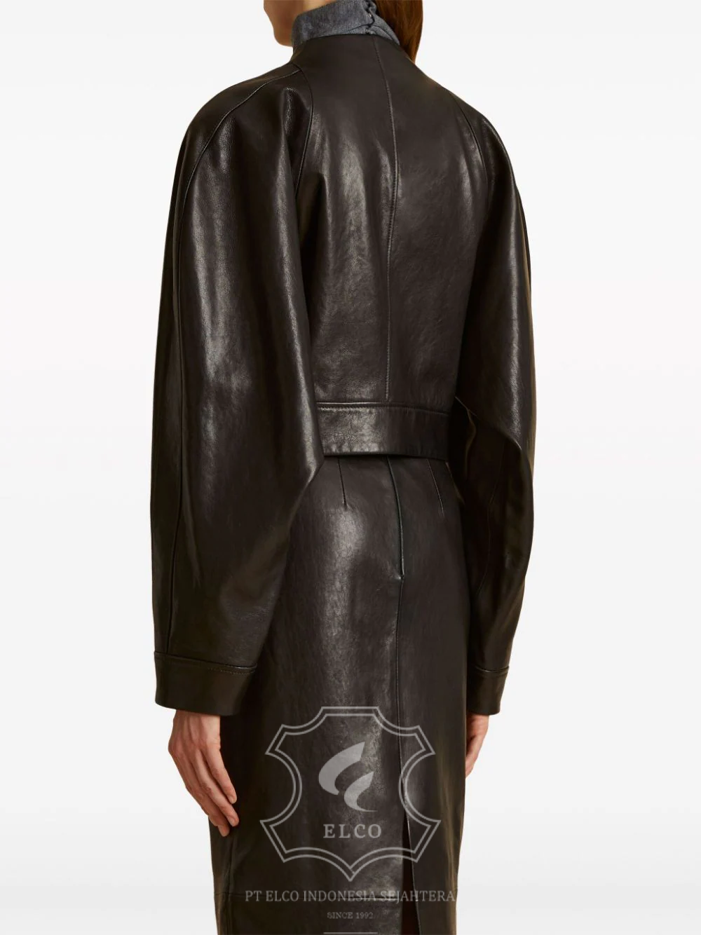 Jaket Kulit Wanita Desain Casual - WC 414 - Gambar 5