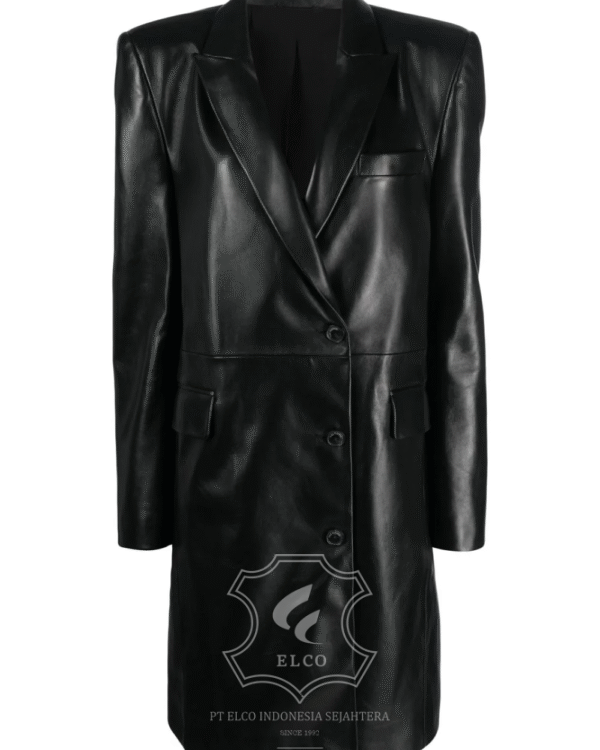 Jaket Kulit Wanita Desain Jas - WJ 439