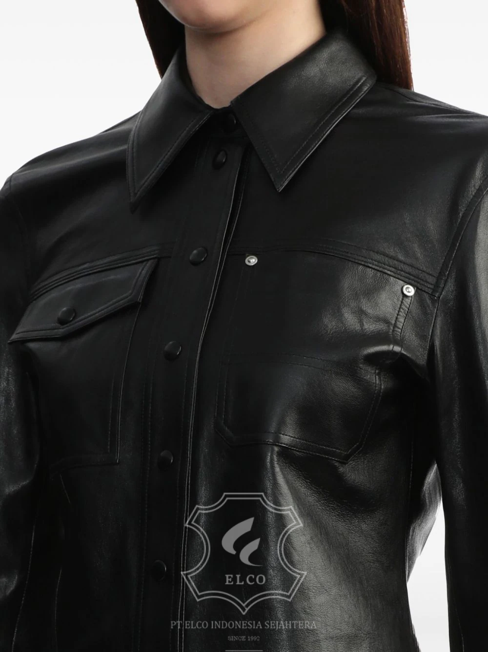 Jaket Kulit Wanita Desain Formal - WF 420 - Gambar 6