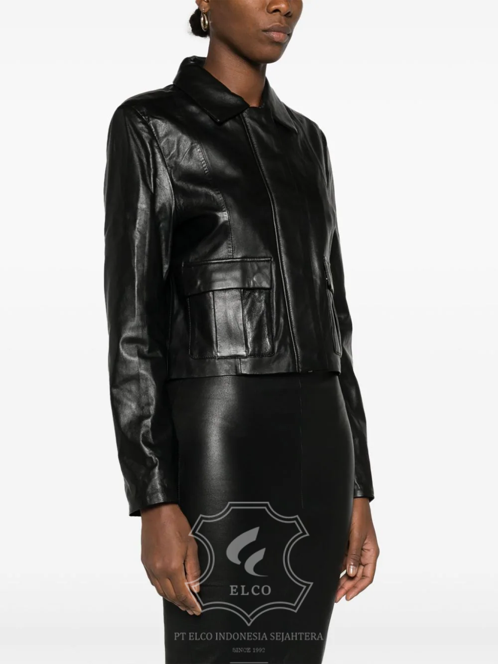 Jaket Kulit Wanita Desain Formal - WF 418 - Gambar 3