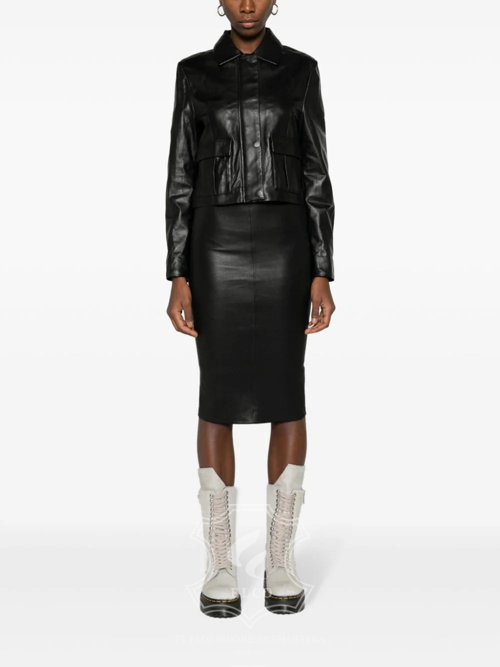 Jaket Kulit Wanita Desain Formal - WF 418 - Gambar 2