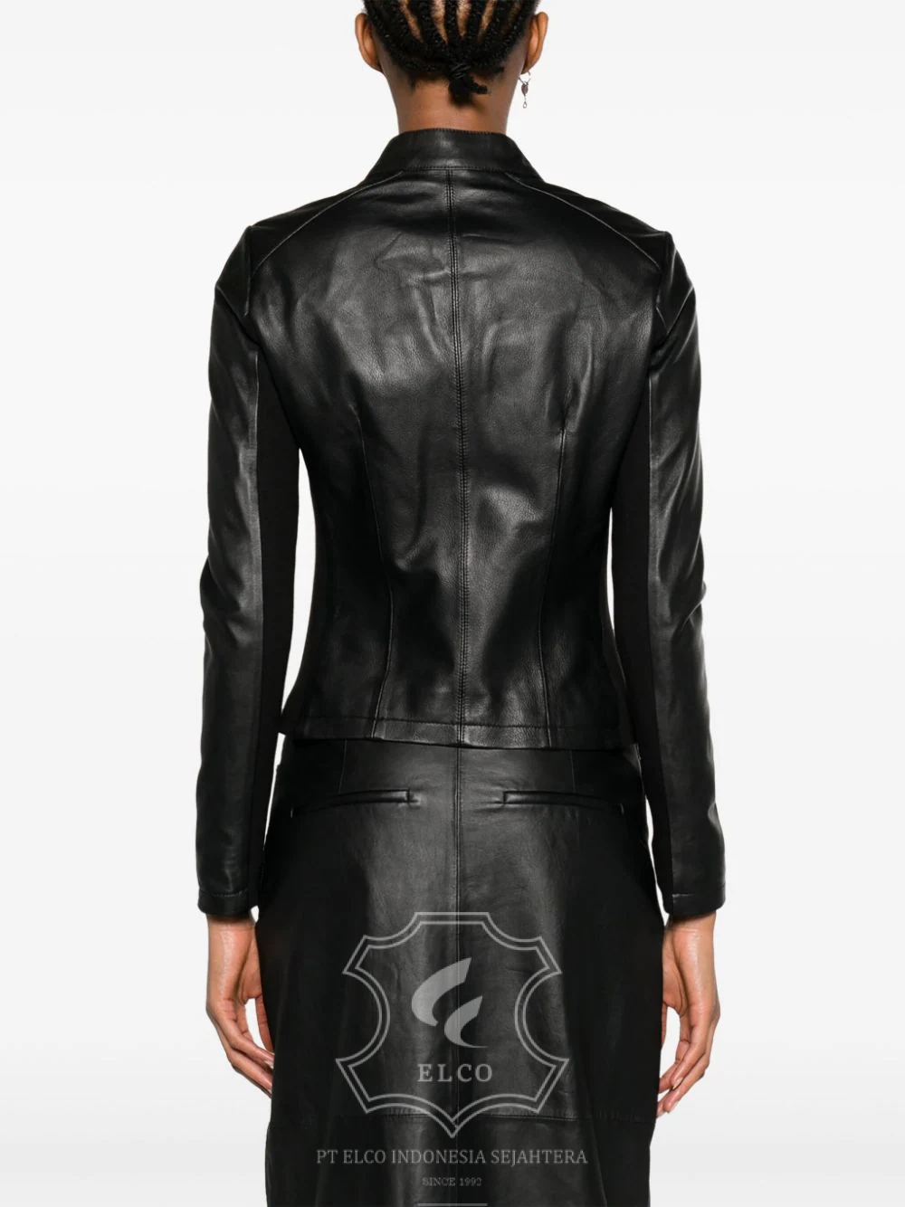 Jaket Kulit Wanita Desain Casual - WC 418 - Gambar 3