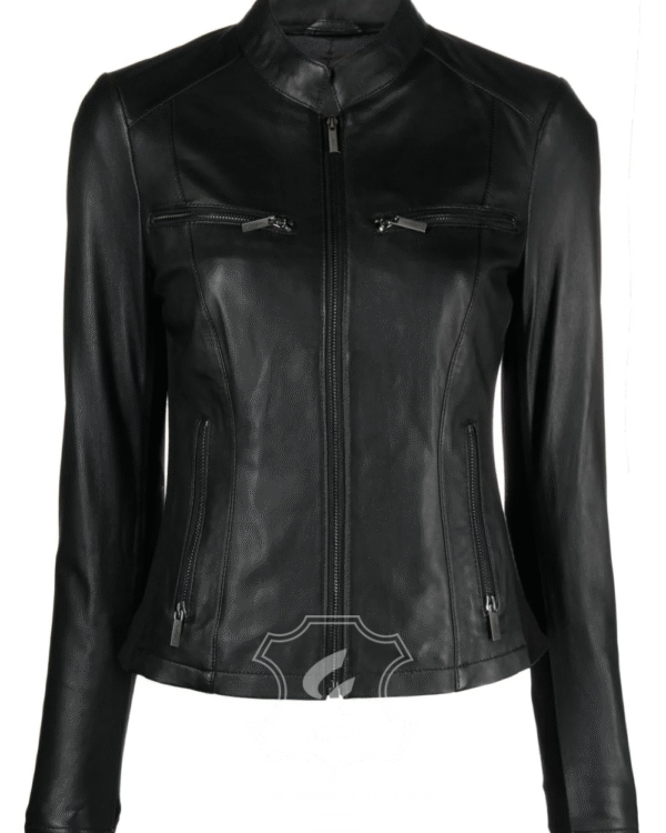 Jaket Kulit Wanita Desain Casual - WC 418