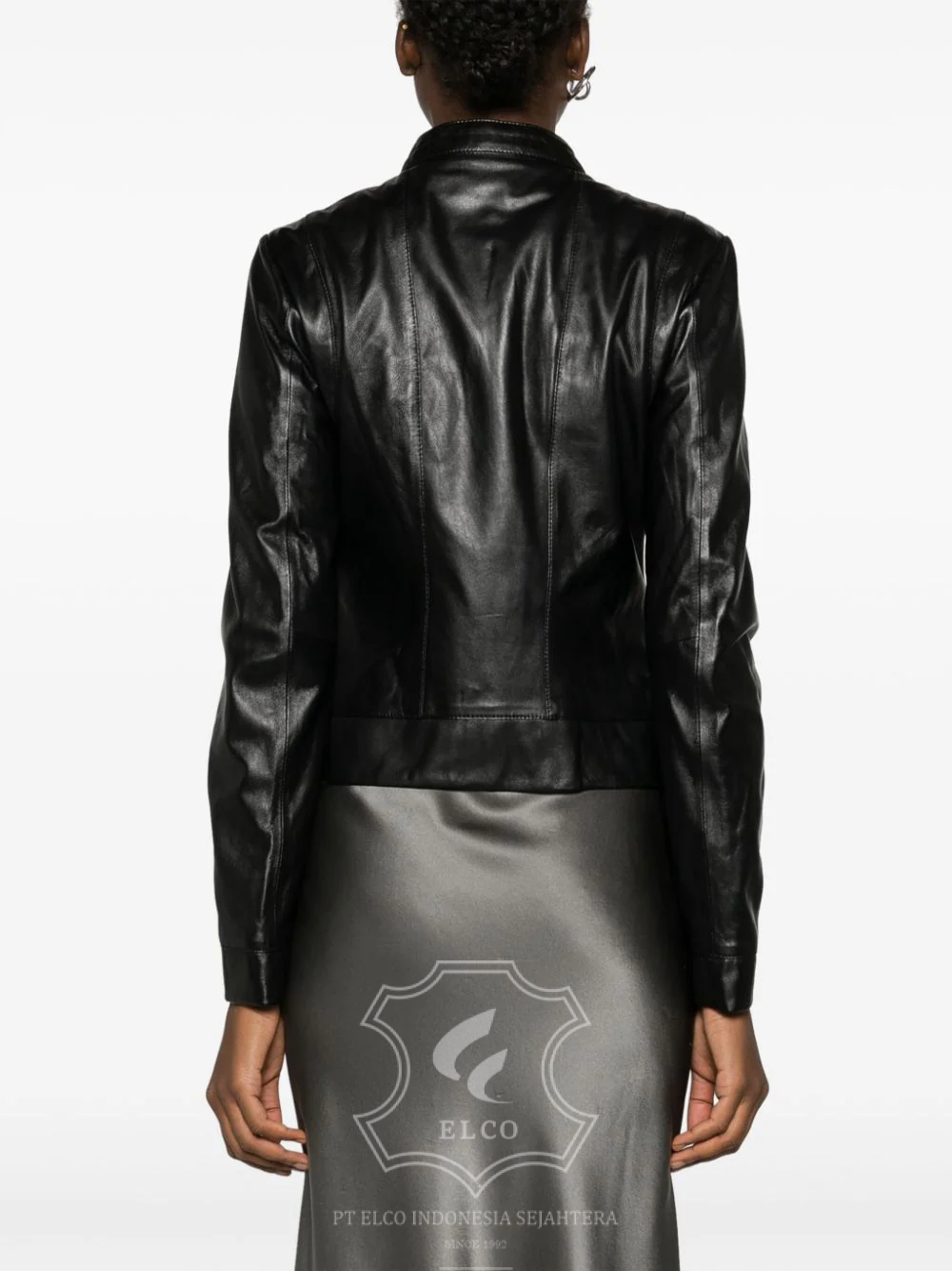 Jaket Kulit Wanita Desain Casual - WC 413 - Gambar 4